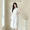 Summer Cotton Gauze Bathrobe and Skirt Pajamas