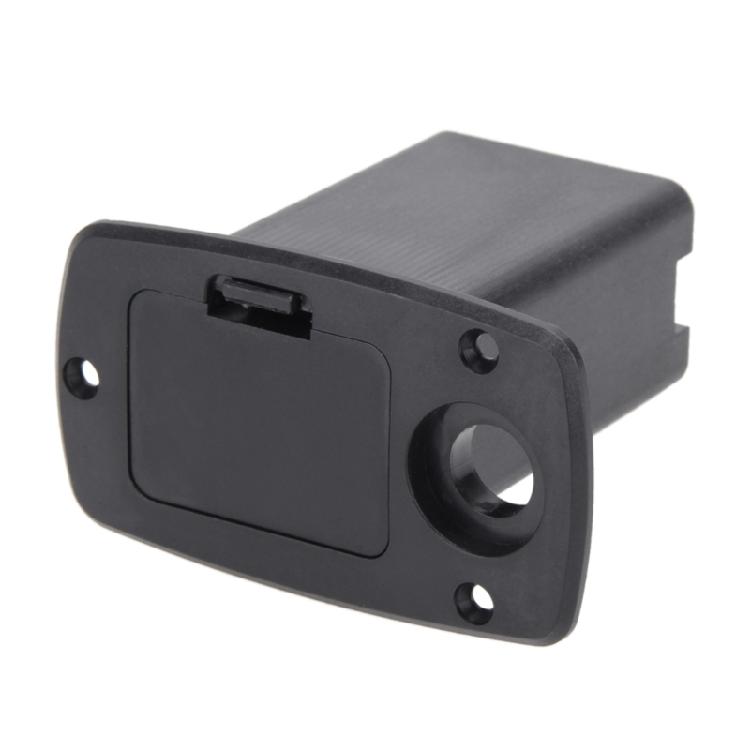 

9V Black Plastic Active Bass Guitar Battery Cover Holder Box Easy to Install