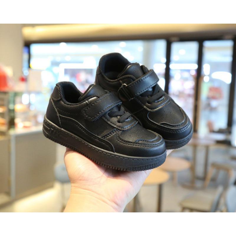 21-38 Children's White Shoes, Boys and Girls Sneakers, Casual Shoes, Leather Soft Sole Baby Shoes