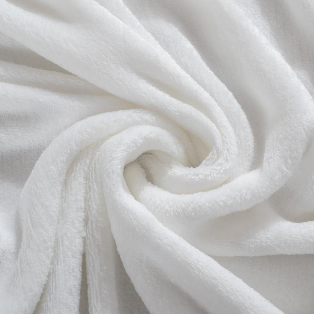 Thickened Summer Sleep Blanket Solid Color Cover Blanket Bedding Accessory Flannel Blanket  Bedroom