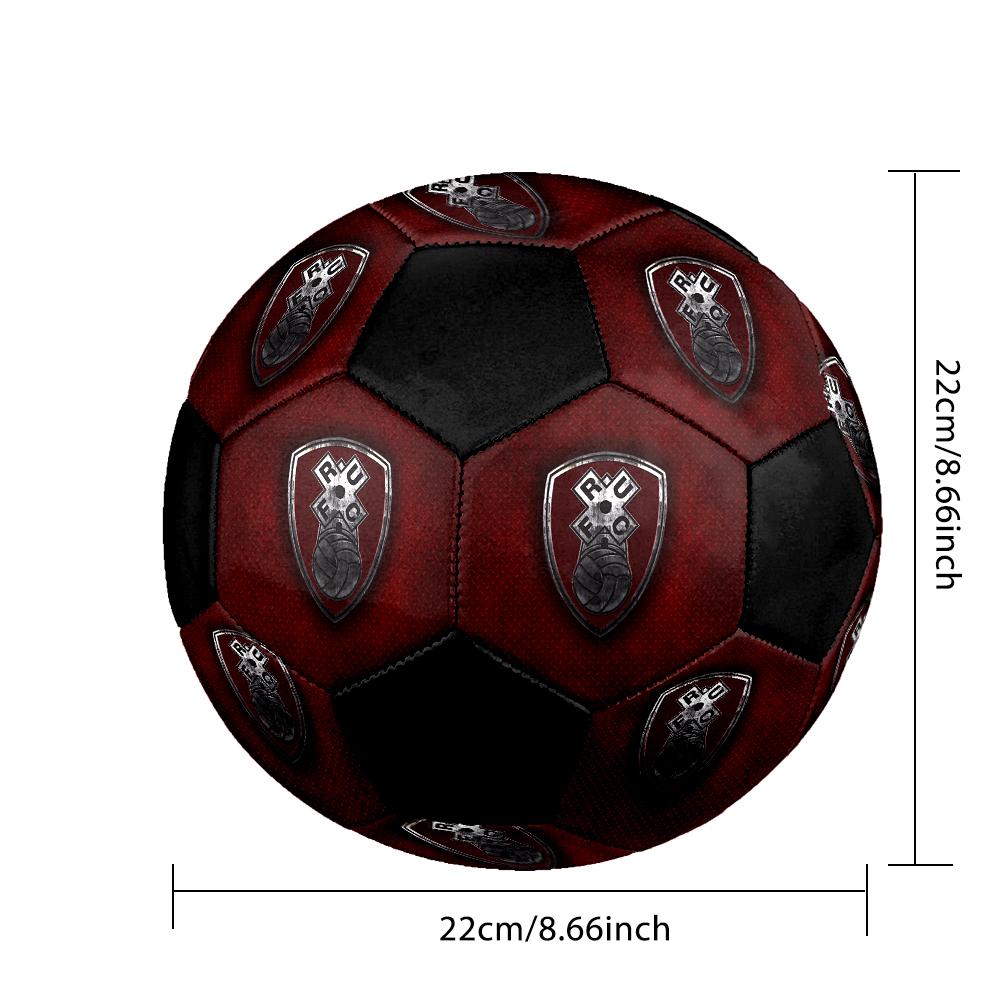 SIZE 5 Rotherham United F.C. Soccer Ball Colorful All Ages Machine Stitched PVC Competition Ready Durable High-Bounce