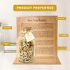 Glass Gift Jar 200 Pcs Pieces Gift Jar Wooden Cutout Letter for Office Desk Home Decor