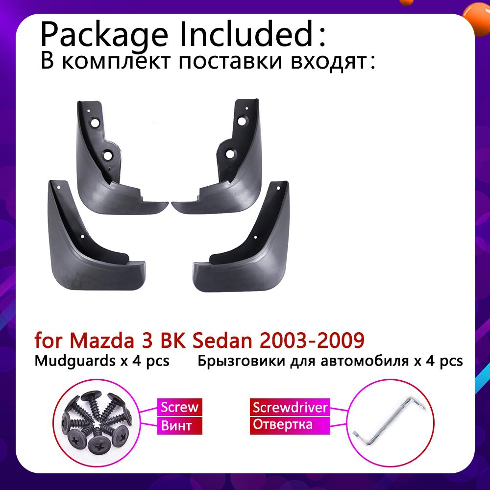 For Mazda 3 BK Sedan Saloon 2004 2005 2006 2007 2008 2009 Mudguards Mudflap Fender Front Mud Flaps Splash Guards Car