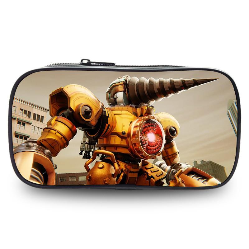 Trousse à crayons étudiante spacieuse Lotus Rouge Titan en polyester durable et multifonctionnelle