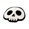 Halloween Welcome Doormat Half Circle Spider-Web Bat Skull Pumpkin Shape Floor Mat Non-Slip Entrance Mat for Front Door Porch Home Decoration