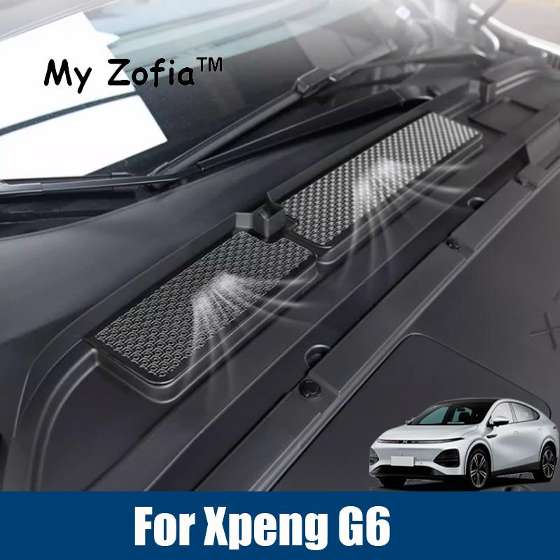 For Xpeng G6 2024 2025 2026 Car Water Channel Protective Cover Air Conditioning Inlet Filter Element Insect Screen Accessories
