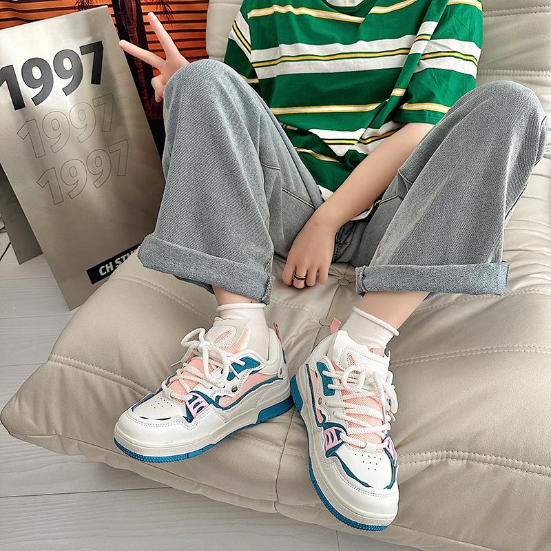 

Модные повседневные дышащие уличные мужские кроссовки белого цвета, дизайнерские удобные модные женские спортивные туфли для пар, легкие туфли 44 небесно-голубой