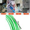 4mm 5m-30m Fiberglass Cable Push Pullers Duct Snake Rodder Fish Tape Wire Pom Fish Draw Tape Electrical Cable Puller Aid Tool