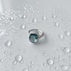Silver Ring with London Blue Topaz 4.339ct, Product Weight 4.37 G (2151760)