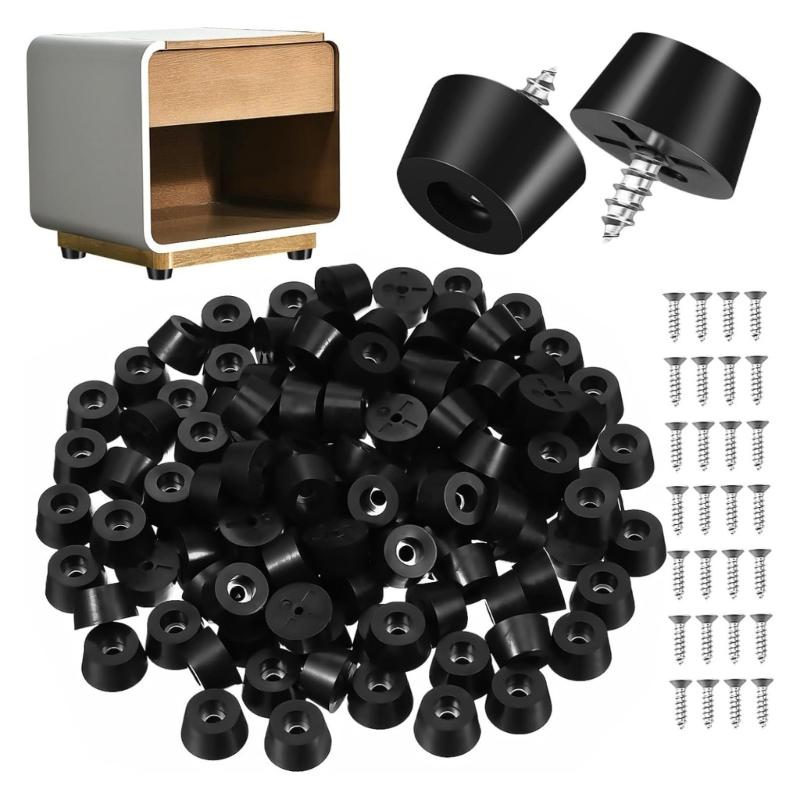 120Pcs PVC Rubber Feet Cutting Board Adjustable Legs Furniture Foot Pads NonSlip Bumper Pads for Furniture, Application