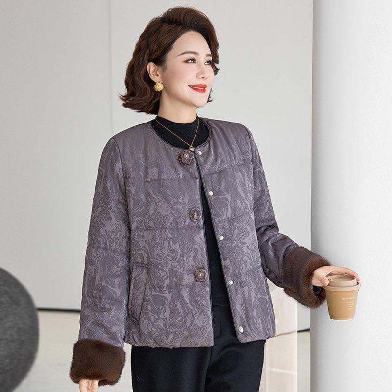 Chinese Padded Jacket Padded Jacket Piled and Thickened New Short High-end Warm Winter Padded Jacket