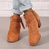Women's Ankle Boots | Winter Fashion | Comfortable | Casual Wear | Zipper Closure