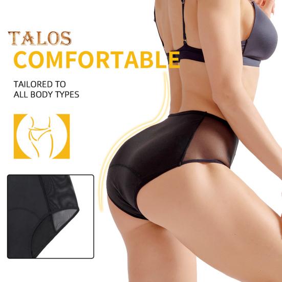 Dámské spodky Vysoký pas Čtyřvrstvá větší velikost Síťovina se zdviženým zadečkem Patchwork Elastické období Zabránění prosakování Kalhotky Menstruační kalhotky Dámské spodní prádlo