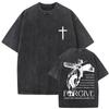 Awesome Christian Jesus Bible Verse Vintage Washed Tshirts Men Women Casual Cotton Oversized T Shirts Hip Hop Retro Streetwear