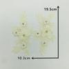 Yellow I Three-Dimensional Bead Drill Diy Embroidery Hollow Pair Of Flowers Sewing Decoration Matching Clothing Lace Accessories