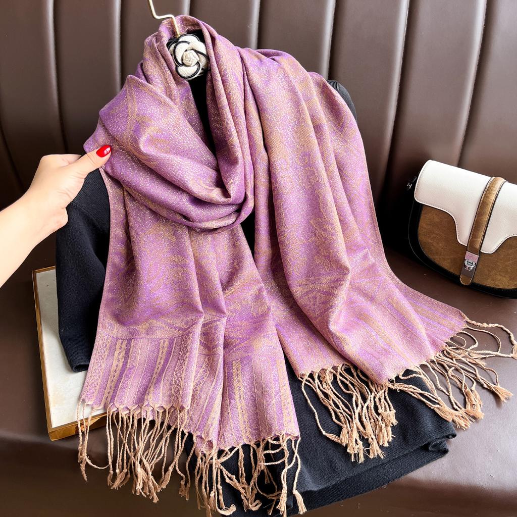 Luxury Brand Autumn Cashmere Pashmina Shawl Lady Wrap Warm Winter Scarves Design Print Female Foulard Hijab Stoles Scarf
