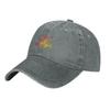 Rainbow Frog Adjustable Washed Denim Cotton Low Profile Men’s Dad Trucker Hat Fitted Baseball Ball Cap for Men Unisex Headwear
