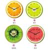 Relógio de Parede Criativo 11 Polegadas Desenho Animado Frutas Relógio Quarto de Crianças Decoração de Parede Colorido Parede Presente Único