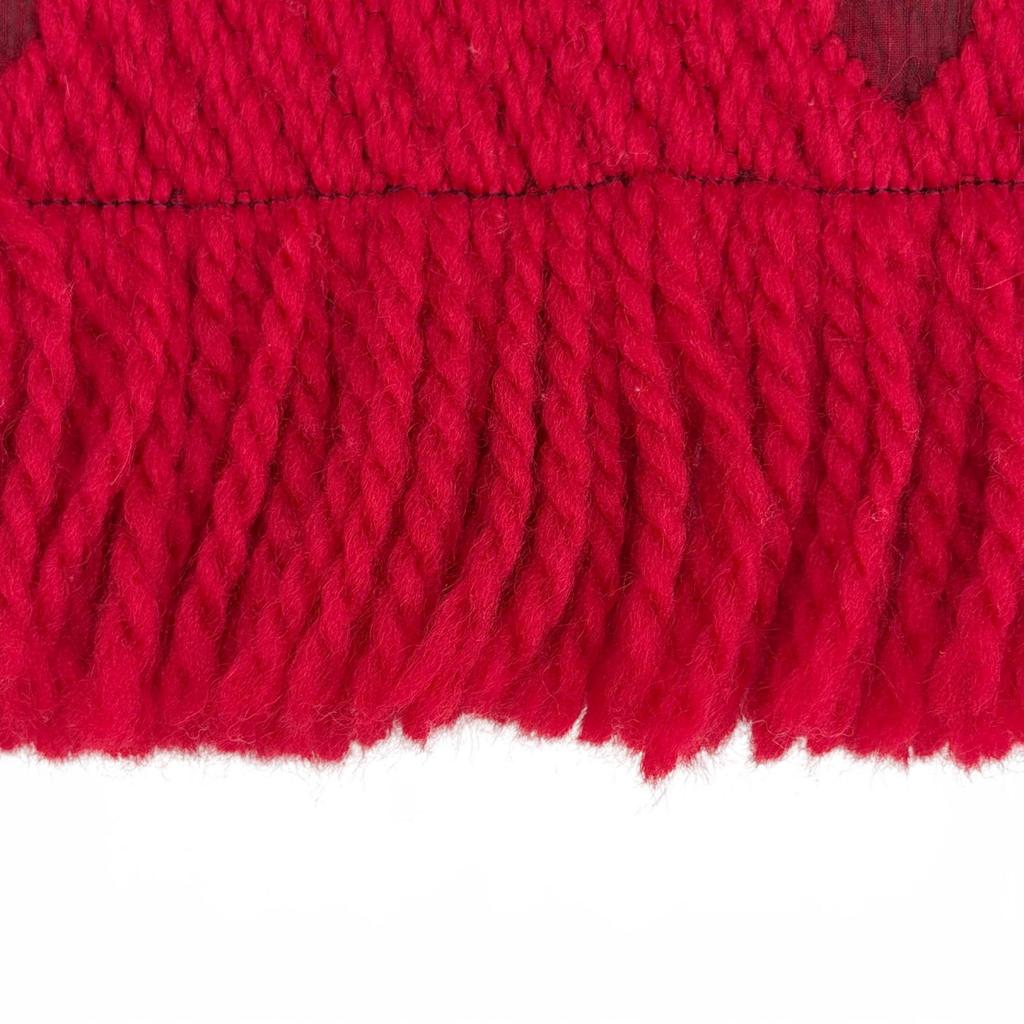 Great LOUIS VUITTON Scarf Escalp Logo Mania Monogram fringe wool Women M72432 Used