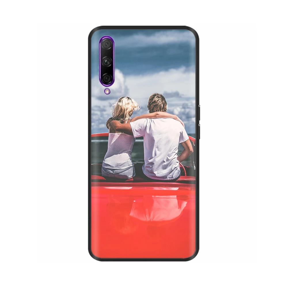 Black Silicone Case For Huawei P Smart Pro Case Cute Soft Cover for Huawei P Smart Pro Fundas PSmart Pro Protective Shell Capas