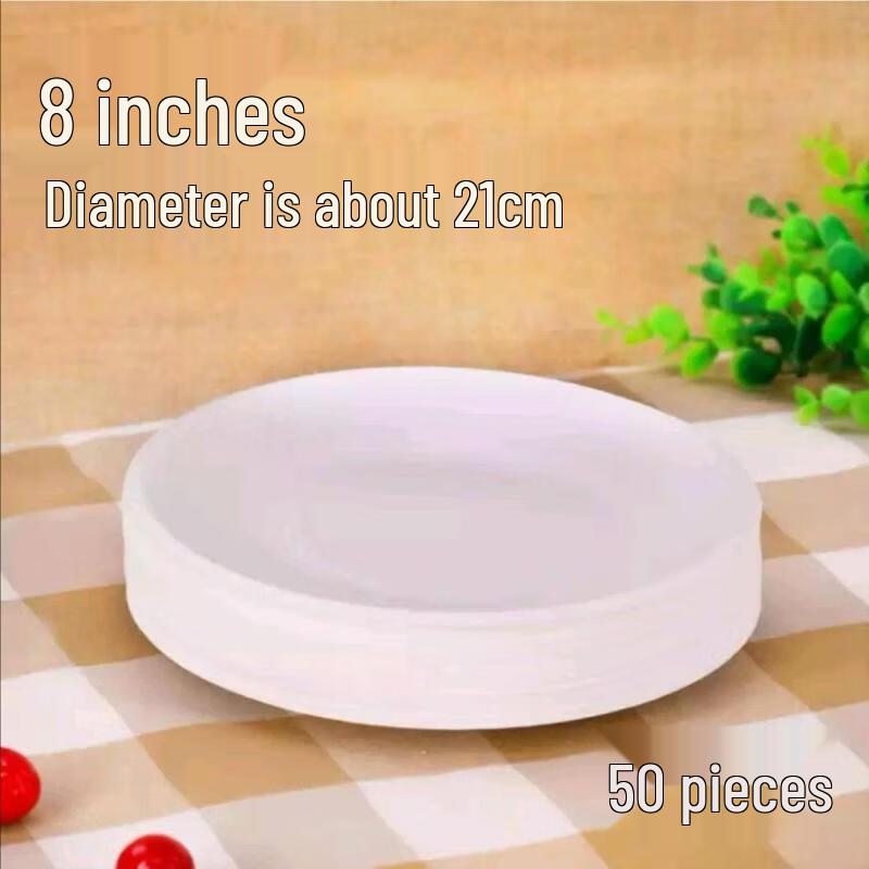 KASHICONG Disposable Thickened Paper Plates
