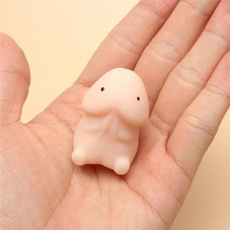 Funny Penis Shape Slow Rebound PU Relax Pressure  Decompression Toy Slow Rising Stress Relief Toys Interesting Gifts