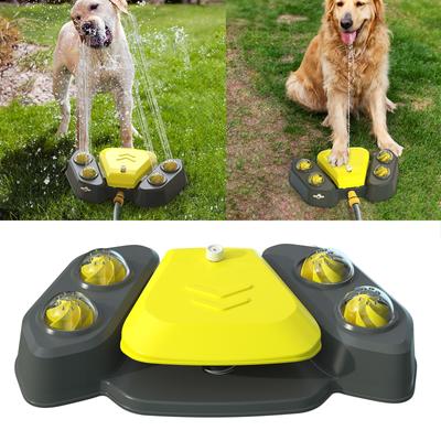 Interactive Paw Pedal Design Dog Water Fountain Dog Garden Outdoor Step On Water Feeder Outdoor Dog Toy