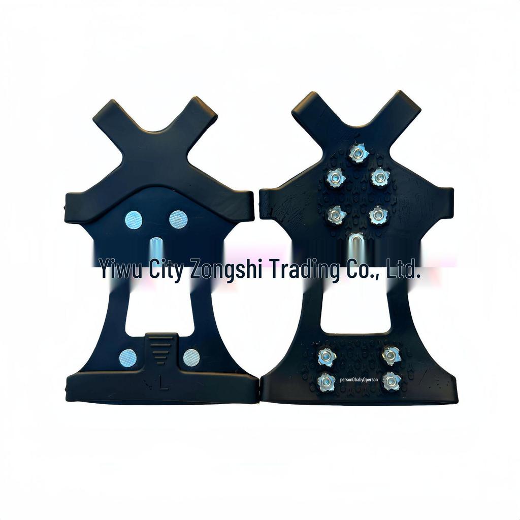 10-Tooth Anti-Slip Crampons: Ice Grips for Shoes - Perfect for Snow, Skiing, and Outdoor Mountaineering