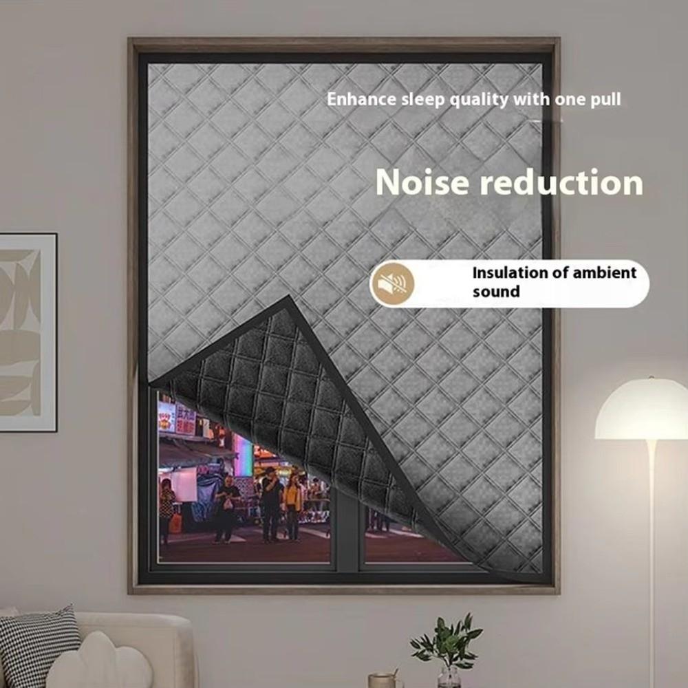 Insulation Film Soundproof Curtains Self-Adhesive Winter Warm Curtains Window Screens Window