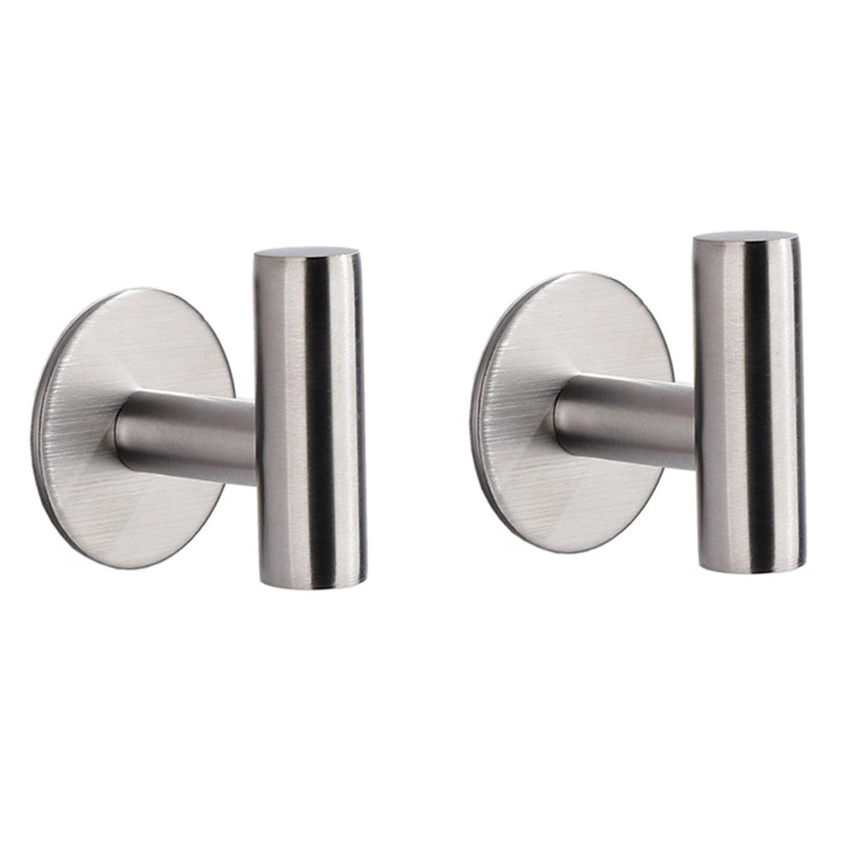 

Leeseph Coat Towel Hooks for Bathrooms Wall Mount, 2 Pack Stainless Steel Hook for Hanging, Heavy-Duty, Bedroom, Kitchen
