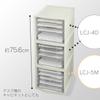 IRIS OHYAMA Letter Case A4 with Index Drawer Document Storage Plastic for Office Work from White [Shallow 5-Tier] Stickers, Case, Case, Desktop,