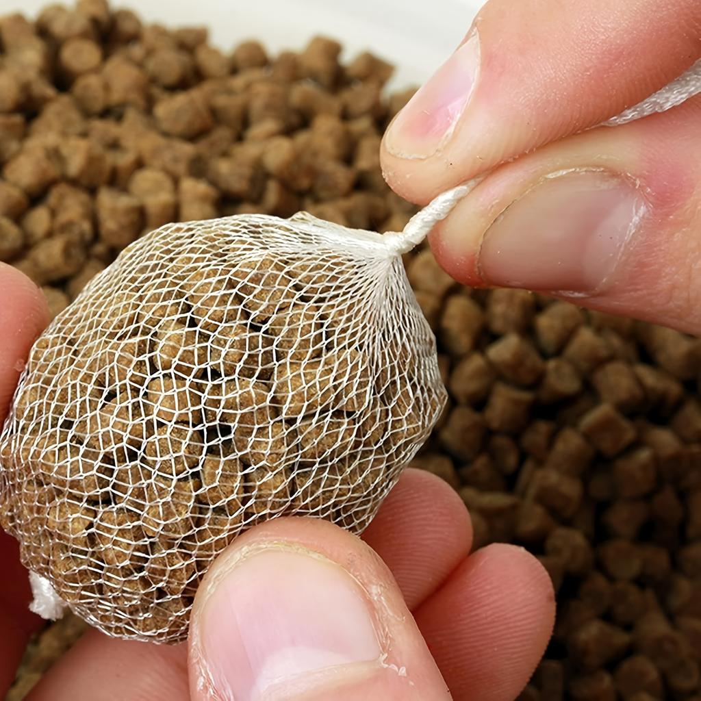 PE Material Soluble Mesh Bags for Carp Fishing - Durable, Odorless, Non-Toxic, Easy To Use, Suitable for All Anglers, Bulk Pack