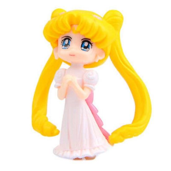 4Pcs Anime Sailor Moon Figurine Model Toy Desktop Table Ornament Cake Decor