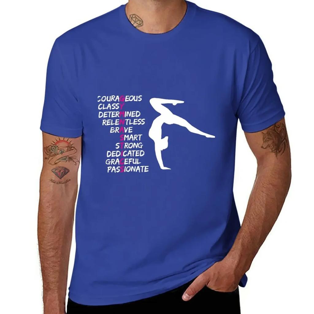Gymnastics, Gymnast and Motivational Text T-Shirt Aesthetic Clothing Plus Sizes Mens Graphic T-shirts Hip Hop