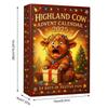 Highland Cow Advent Calendar 2025 with 24 3D Cow Ornaments Christmas Advent Calendar Xmas Countdown Calendar Xmas Surprise Gifts