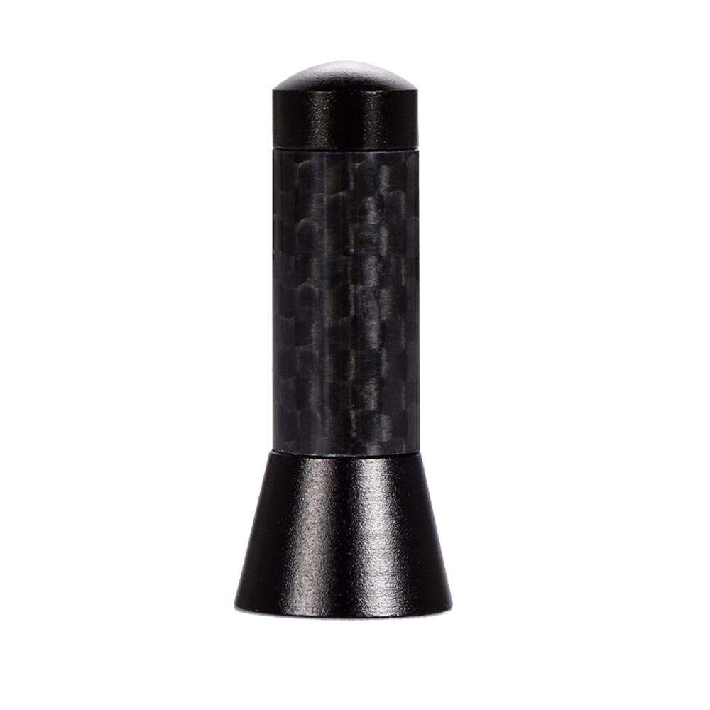 Car Short Antenna Aerial,3.5cm Carbon Fiber Screw Aluminum Car Short Decoration Antenna Universal Fit For Vehicle with External Antenna