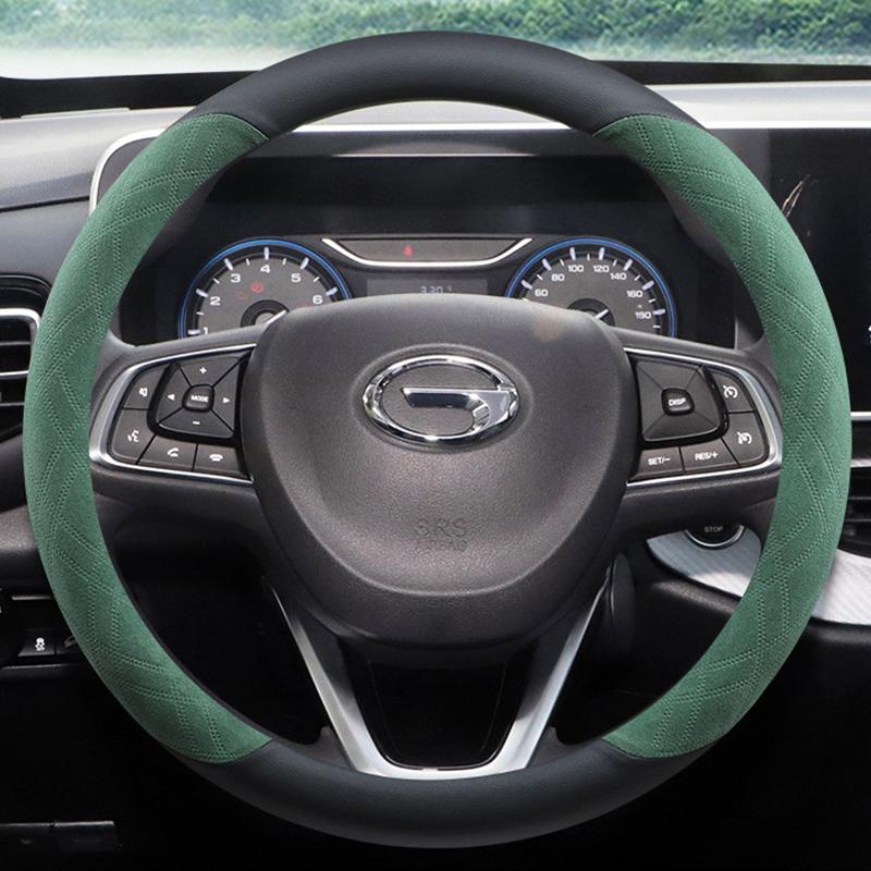 Suede Car Steering Wheel Cover Decoration Handle Wrap For GAC Trumpchi GS4 Plus Empow M8 M6 Pro GS3 GA4 GA6