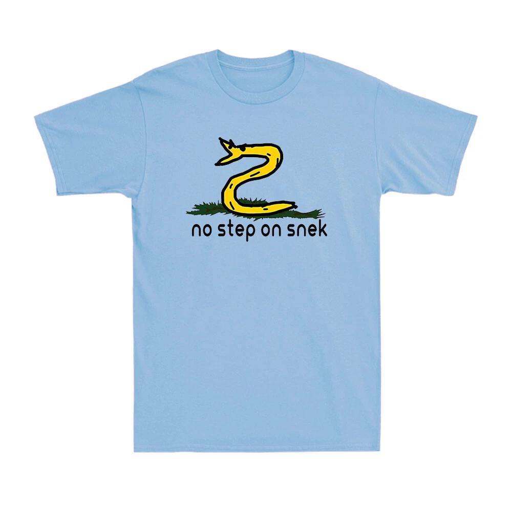 No Step On Snek Funny Saying Gift Novelty Vintage Snake Men s Cotton T-Shirt XL