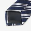 Tie Men'S, Business Zipper Work Security Shirt Striped Red Blue 8Cm Knot Free Easy To Pull