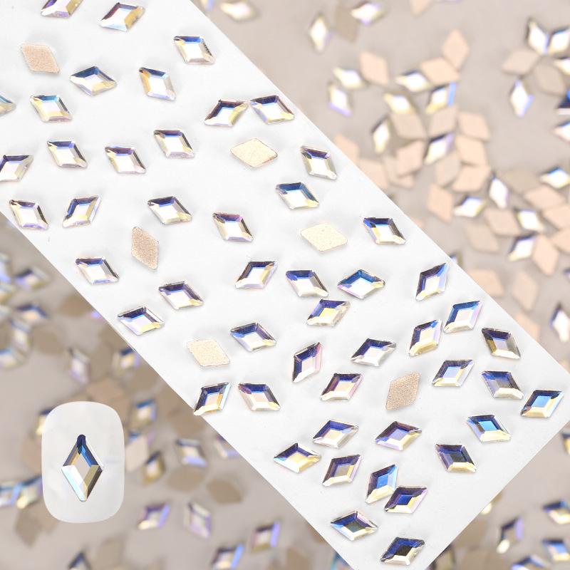 Crystal Moonlight Special-Shaped Diamond Cold Blue Moonlight Flat Bottom Diamond Mixed Horse Eye Water Drop Love Nail Art Diamond Jewelry