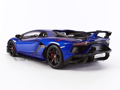 AUTOart 1/18 Scale Lamborghini Aventador SVJ Metallic Blue Finished Product 79174
