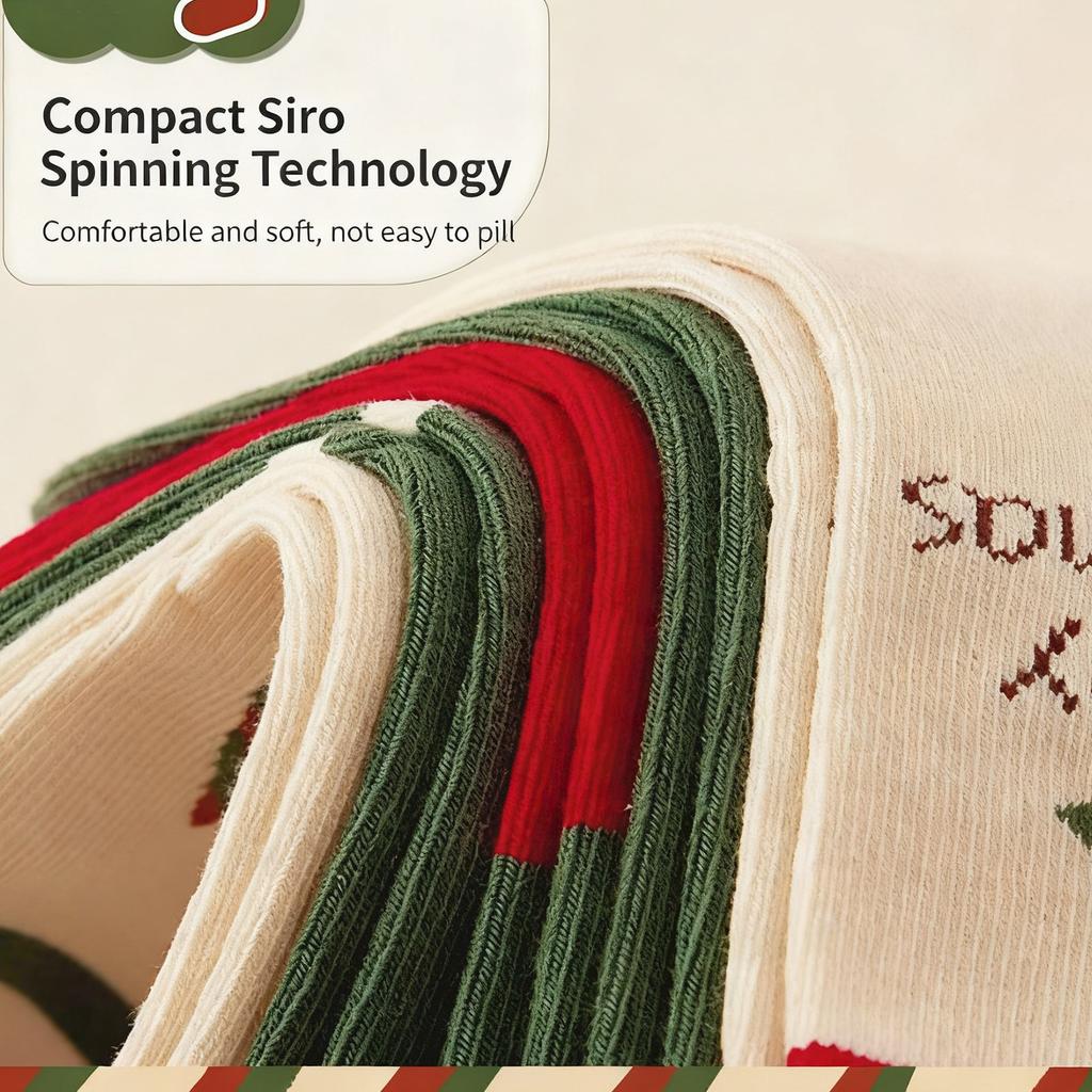 Kinderweihnachtssocken, Wadenhohe Socken, Und Winterrote Socken, Studenten-Cartoon-Weihnachtsgeschenke