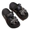 Super Light, Thick-Soled Bow Sandals – Fashionable, Wear-Resistant, Two-Way Beach Sandals & Slippers.