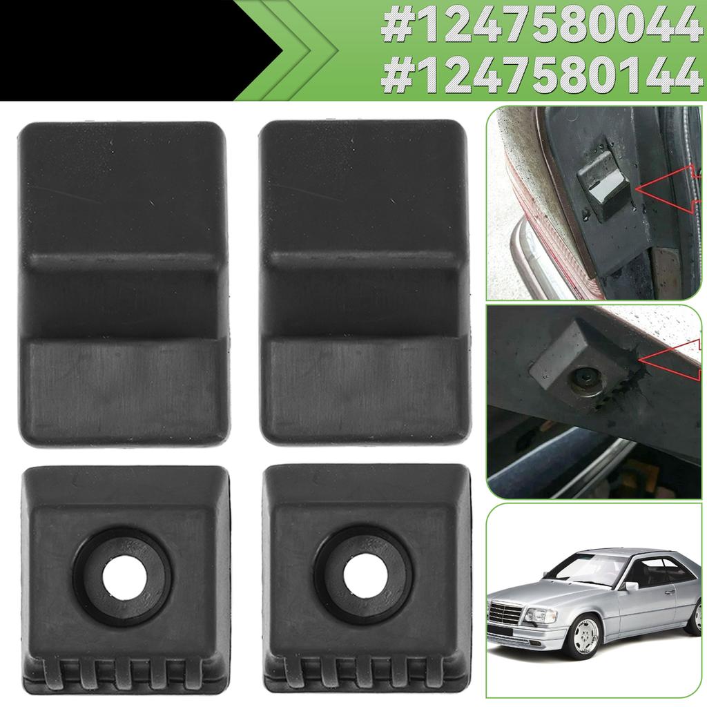 4 Stück Für Mercedes-Benz W124 A124 C124 Kofferraumdeckel Anschlagpuffer Stopper Kotflügel Hinten Anschlag 1247580044 1247580144