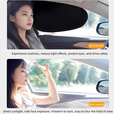 New Electrostatic Sun Visor for Car Side Window 4-Layer Sun Shade Curtains Anti-Glare UV-Blocker Auto Internal Blocker 99.9% UV