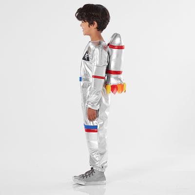 Sports Games Children's Space Suit Silver Space Suit Pilot Costumes Professional Performance Suits Cosplay Costumes