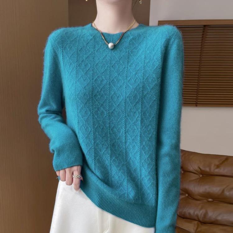Soft Warm Cashmere Wool Sweater Women Pullover 30 Cashmere 70 Wool Autumn Winter Qinghe Cashmere