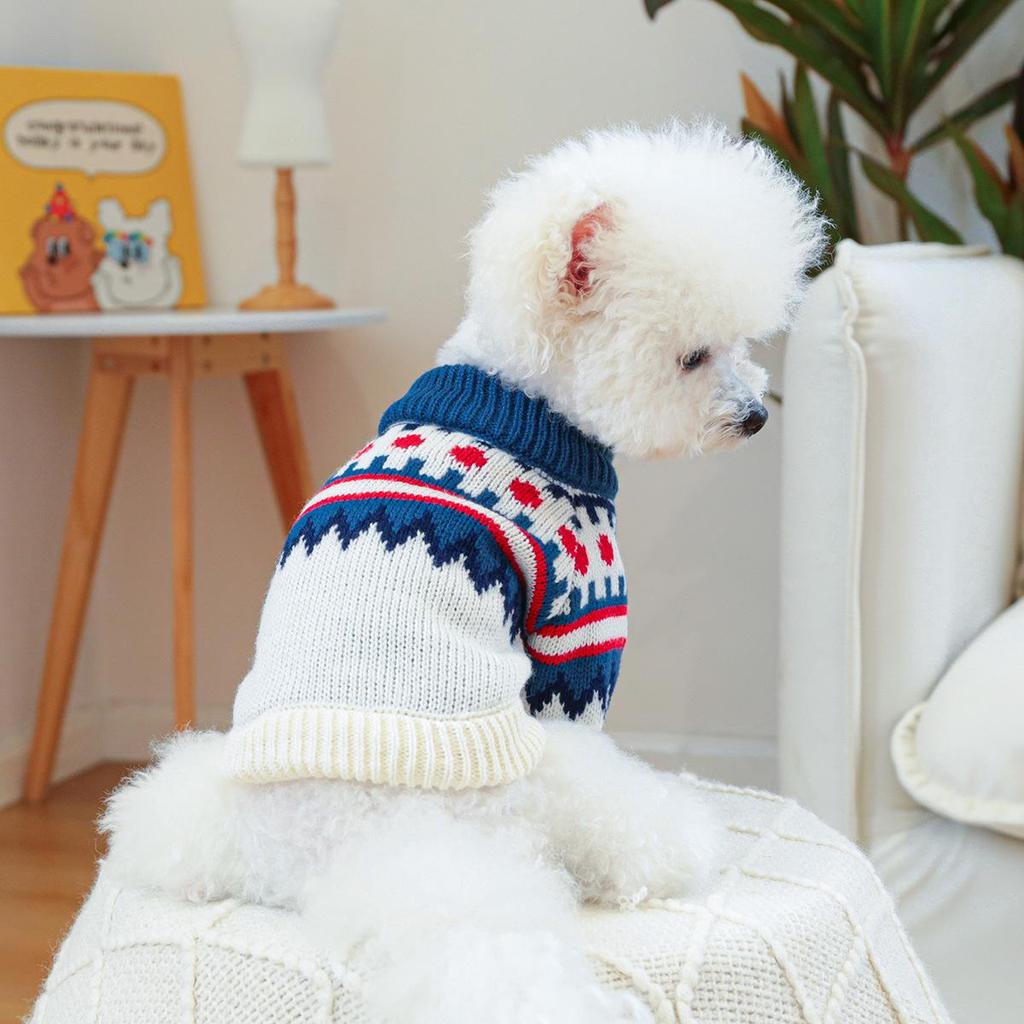 Cozy Autumn/Winter Floral Sweater for Pets