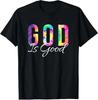 T-shirts voor Heren en Dames NIEUW! God Is Goed Bijbelvers Psalm Christelijk Geloof Jezus Tie Dye T-shirt S-3XL
