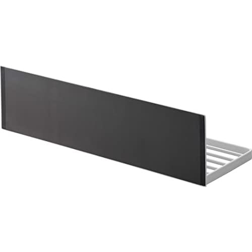 Yamazaki Tower Magnetic Dish Drainer, White, Approx. W42.4 X D14.2 X H12cm, Space-Saving, with Hooks, Kitchen Shelf, 3781